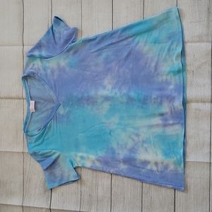 Pink Lily Blue/Purple tie-dye T-shirt